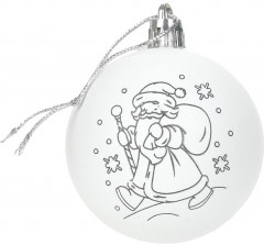 Роспись ёлочной игрушки «Дед Мороз» - Фото 2