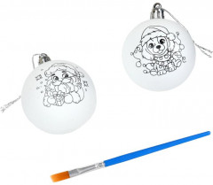 Роспись ёлочной игрушки «Новый год» - Фото 2