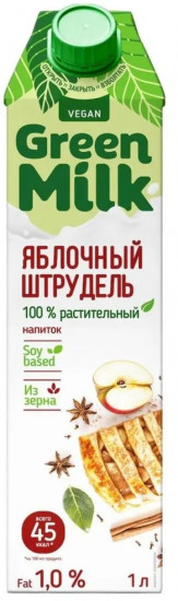 Напиток безлактозный на соевой основе «Яблочный штрудель»
