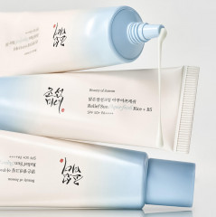 Крем для лица солнцезащитный SPF50+ PA++++ «Relief Sun Aqua-fresh: Rice + B5» - Фото 4