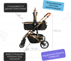 Коляска для собак и кошек с амортизацией - Фото 5