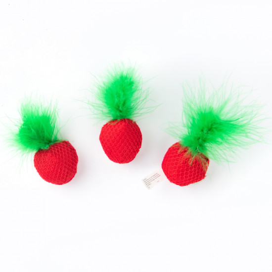 Набор игрушек для кошек «Клубнички»