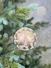 Ёлочная игрушка «Шар с патиной» - Фото 1