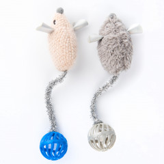 Набор игрушек для кошек с кошачьей мятой «Мышки с хвостами-шариками» - Фото 3