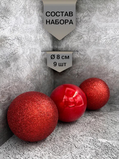 Набор ёлочных шаров