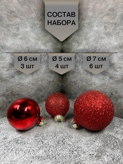 Набор ёлочных шаров