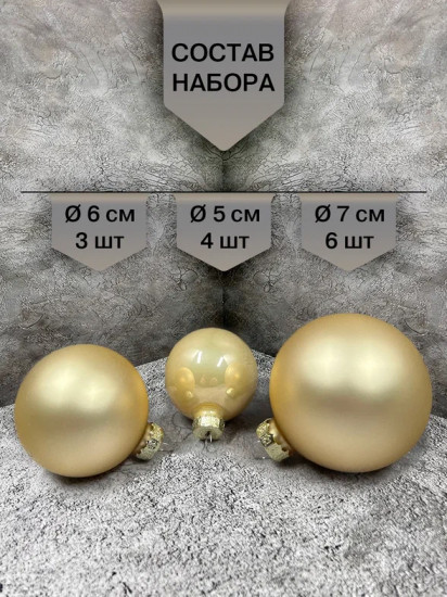 Набор ёлочных шаров