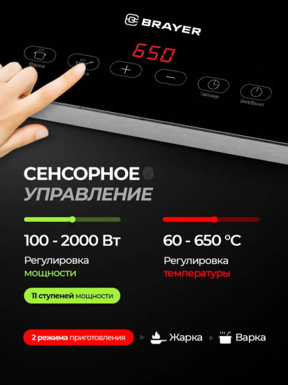 Плитка инфракрасная настольная Brayer BR2810