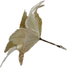 Украшение ёлочное на клипсе «Пуансеттия» - Фото 1