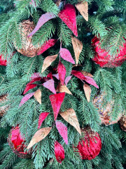 Декоративное интерьерное украшение «Веточка с листьями» - Фото 2