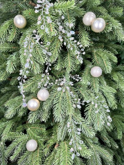 Декоративное интерьерное украшение «Веточка из бисера, кристаллов и бусин» - Фото 1