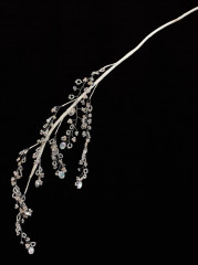 Декоративное интерьерное украшение «Веточка из бисера, кристаллов и бусин» - Фото 3