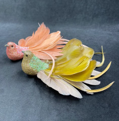 Набор игрушек елочных на клипсе «Райские птахи» - Фото 2