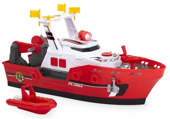 Игрушечный транспорт «Пожарный корабль со светом и звуком»