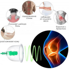 Набор вакуумных массажных банок - Фото 7