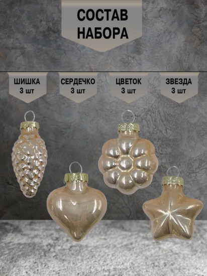 Набор ёлочных игрушек