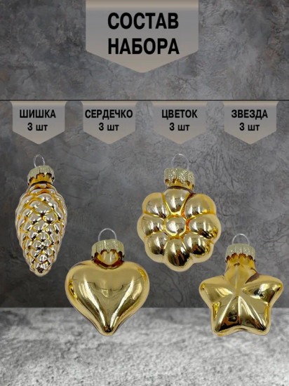 Набор ёлочных игрушек