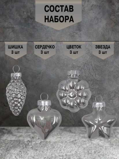 Набор ёлочных игрушек