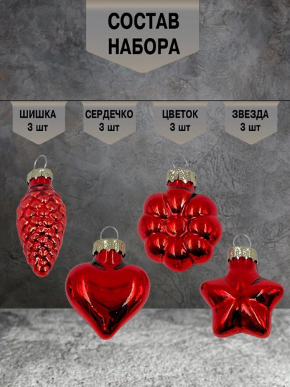 Набор ёлочных игрушек