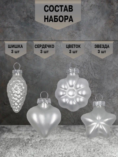 Набор ёлочных игрушек