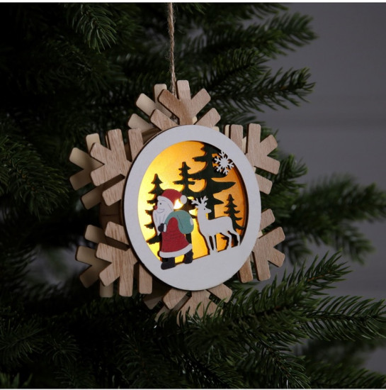 Игрушка ёлочная «Дед Мороз с подарками»