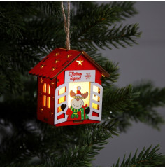 Игрушка ёлочная «Дом с оленем» - Фото 3