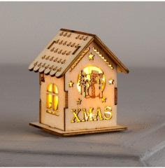 Игрушка ёлочная «Домик со снеговиком» - Фото 3