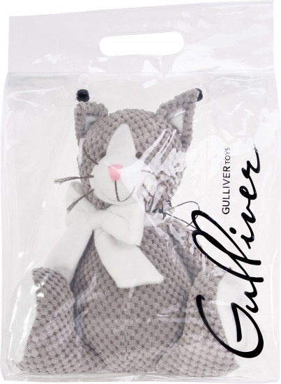 Игрушка мягкая «Котик Мурзик с бантом»