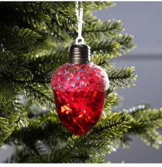 Шар ёлочный «Жёлудь красный» - Фото 4