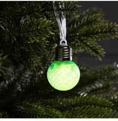 Шар ёлочный «Зимний узор зелёный» - Фото 3