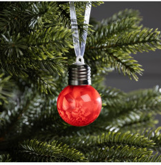 Шар ёлочный «Зимний узор красный» - Фото 4