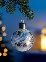 Шар ёлочный «Серебристый» - Фото 4