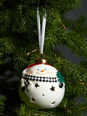 Шар ёлочный с подсветкой «Снеговик» - Фото 4