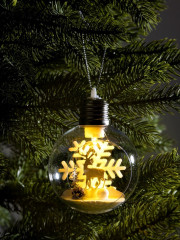 Шар ёлочный «Снежный пейзаж» - Фото 3