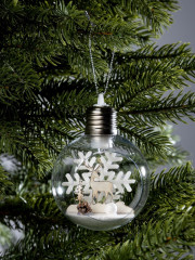 Шар ёлочный «Снежный пейзаж» - Фото 4