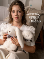 Игрушка мягкая «Заяц Одуванчик» - Фото 9