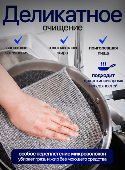 Набор сетчатых губок для мытья посуды