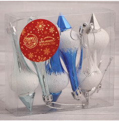 Набор игрушек ёлочных «Сосульки царские» - Фото 5