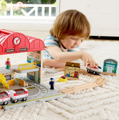 Портативный игровой набор «Железнодорожная станция» - Фото 3