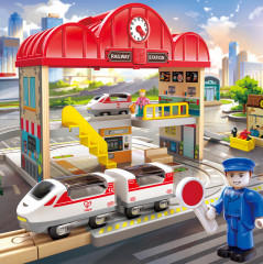 Портативный игровой набор «Железнодорожная станция» - Фото 10