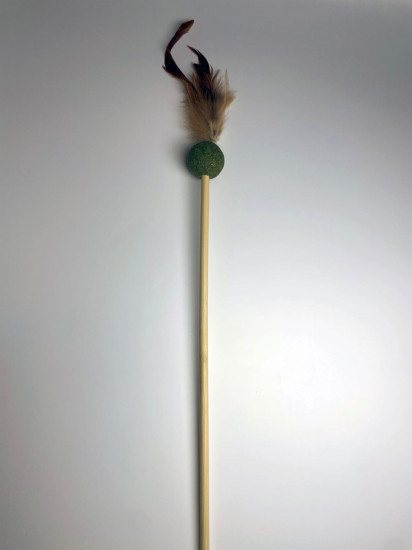 Игрушка-дразнилка для кошек с шариком кошачьей мяты