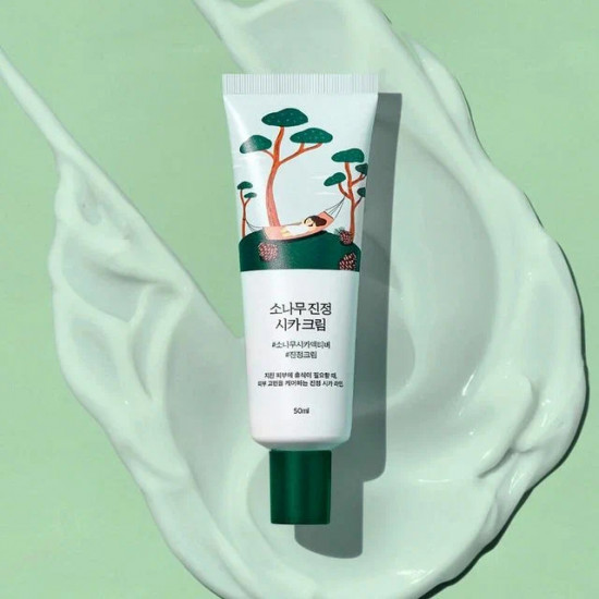 Крем для проблемной кожи лица с экстрактами сосны и центеллы «Pine Calming Cica Cream»
