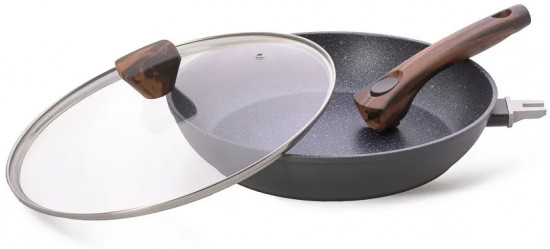 Сковорода с крышкой и съёмной ручкой «Capella»