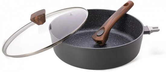 Сковорода глубокая с крышкой и съёмной ручкой «Capella»