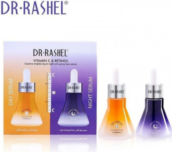Набор по уходу за лицом для женщин «Vitamin C and Retinol Day and Night Serum»