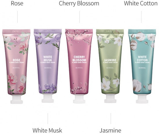 Крем для рук парфюмированный с ароматом жасмина «Jasmine Flower Hand Cream»