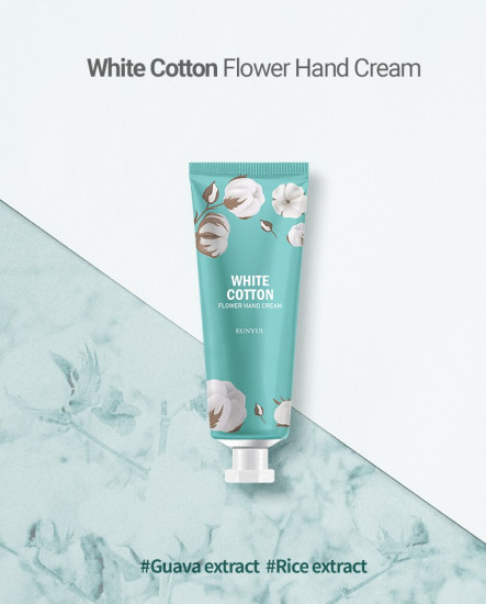 Крем для рук парфюмированный с ароматом белого хлопка «White Cotton Flower Hand Cream»