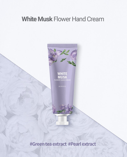 Крем для рук парфюмированный с ароматом белого мускуса «White Musk Flower Hand Cream»