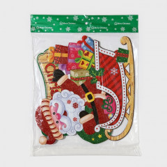 Украшение новогоднее настенное «Дед мороз на санках» - Фото 6