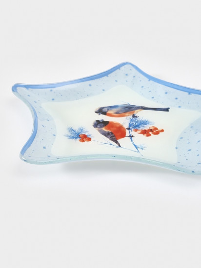 Блюдо сервировочное «Снегири на ветке»